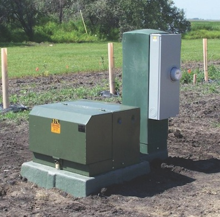 meter pedestal and box pad