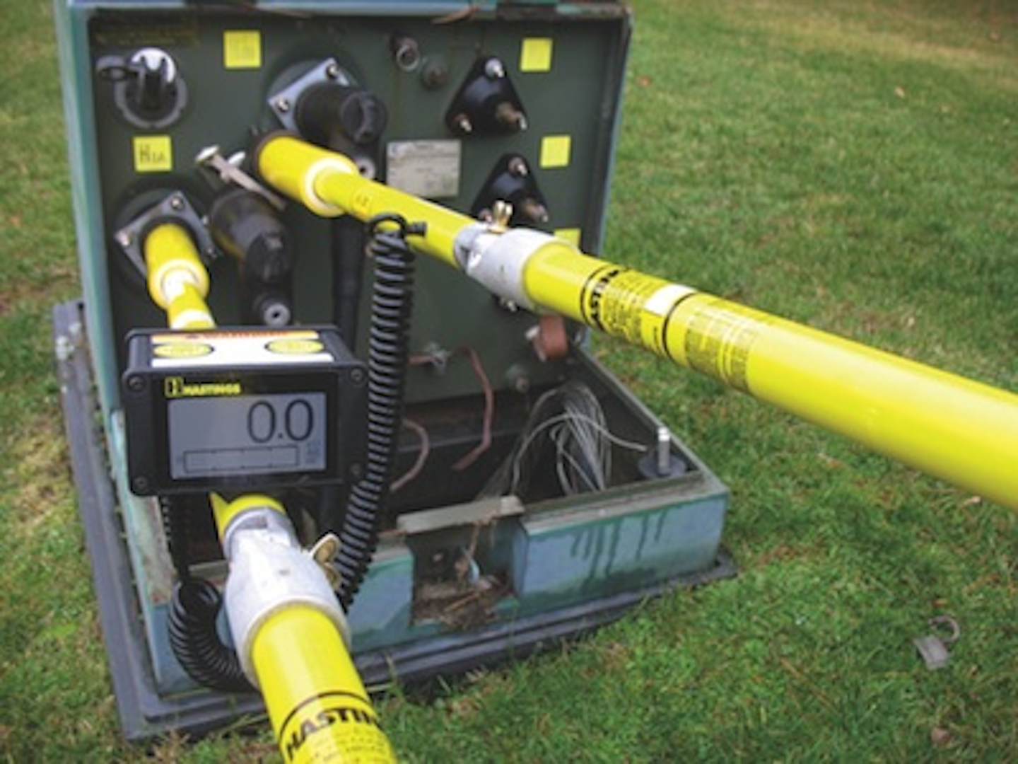 Lineman safety redesigned digital voltage phasing meter from Hastings