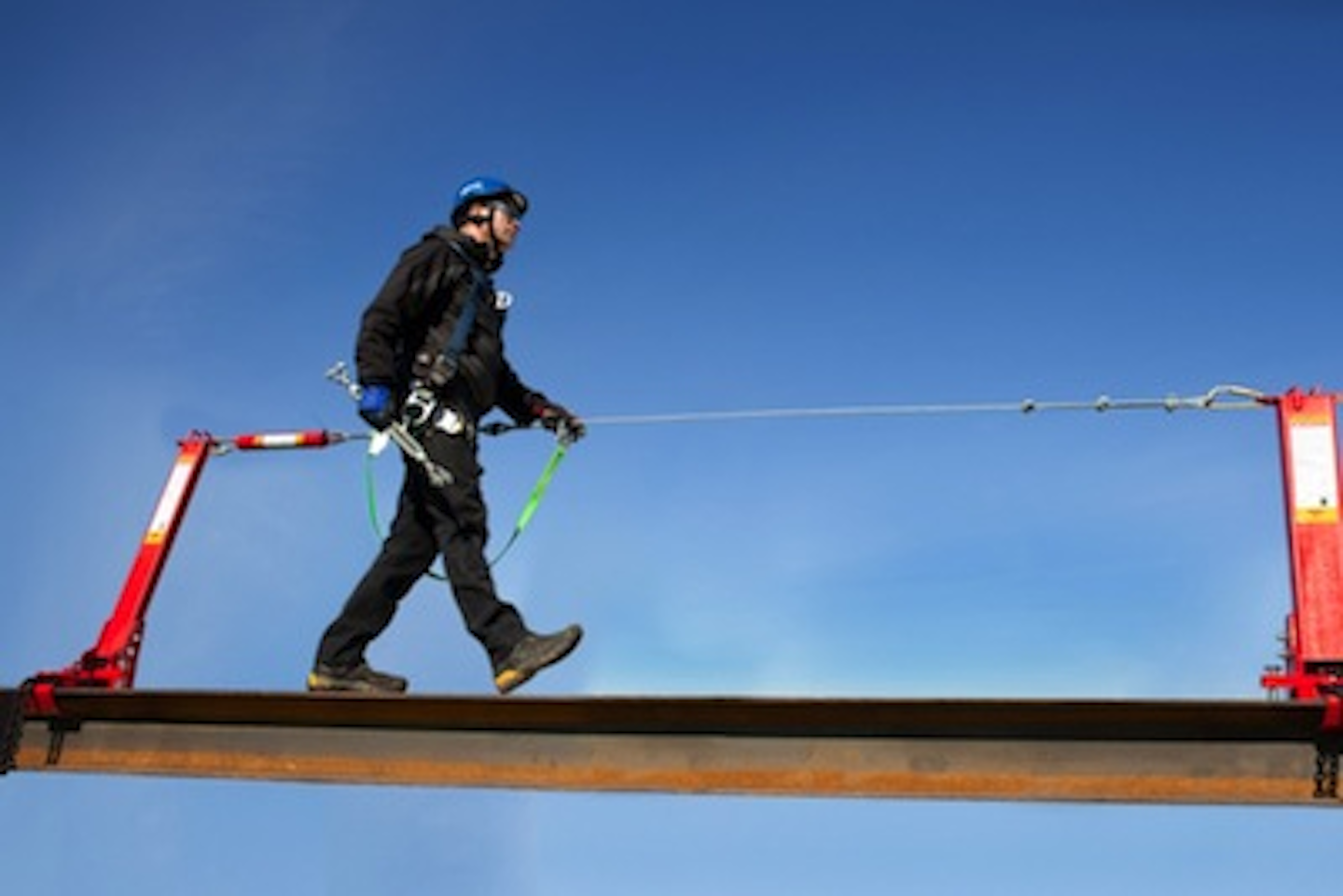 Fall protection SpiderLine Temporary Horizontal Lifeline System safety