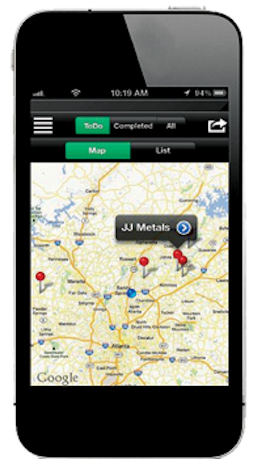 Nextraq Mapsscreen