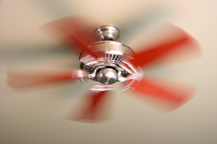 DTE Energy encouraged its residential customers to set their ceiling fans to run counterclockwise so air is pushed downward, assisting the air conditioner. The Detroit, Michigan utility also reminds people to switch off fans before leaving the room.