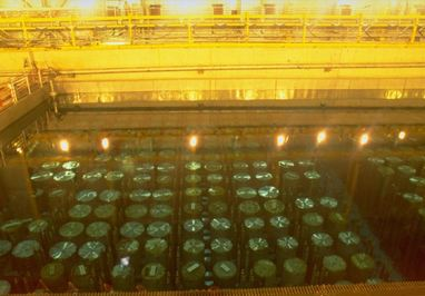 nuclear waste storage pool