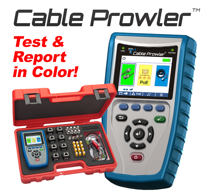 Cable test equipment Full color display cable tester and report