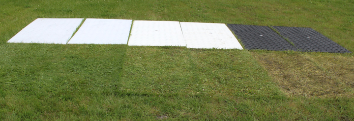 Utility Equipment Clear Ground Protection Mats Let Light Nourish