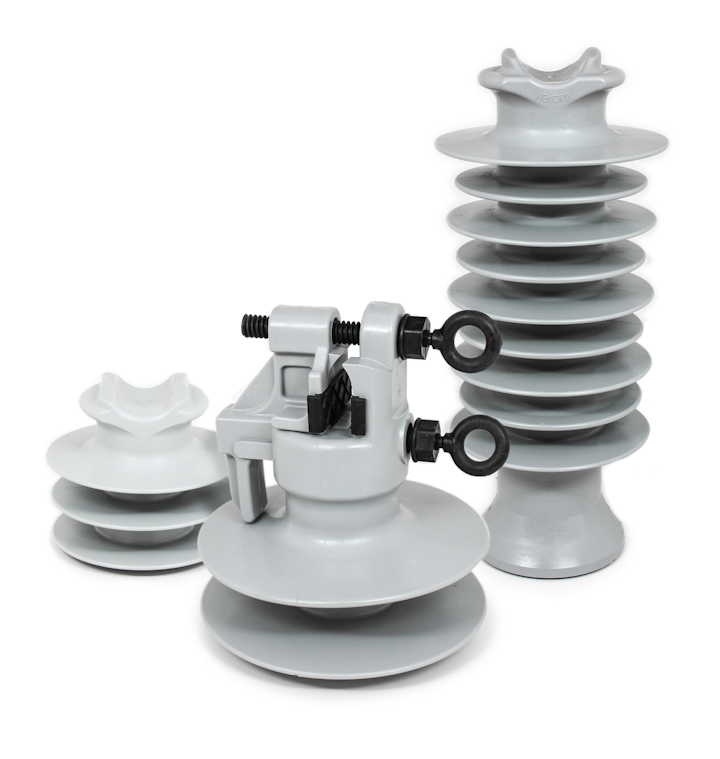 Polyethylene insulators offer advantages over traditional porcelain Utility Products