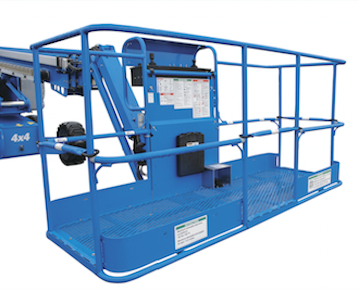Boom lift Platform baskets offer more entry ports for operator