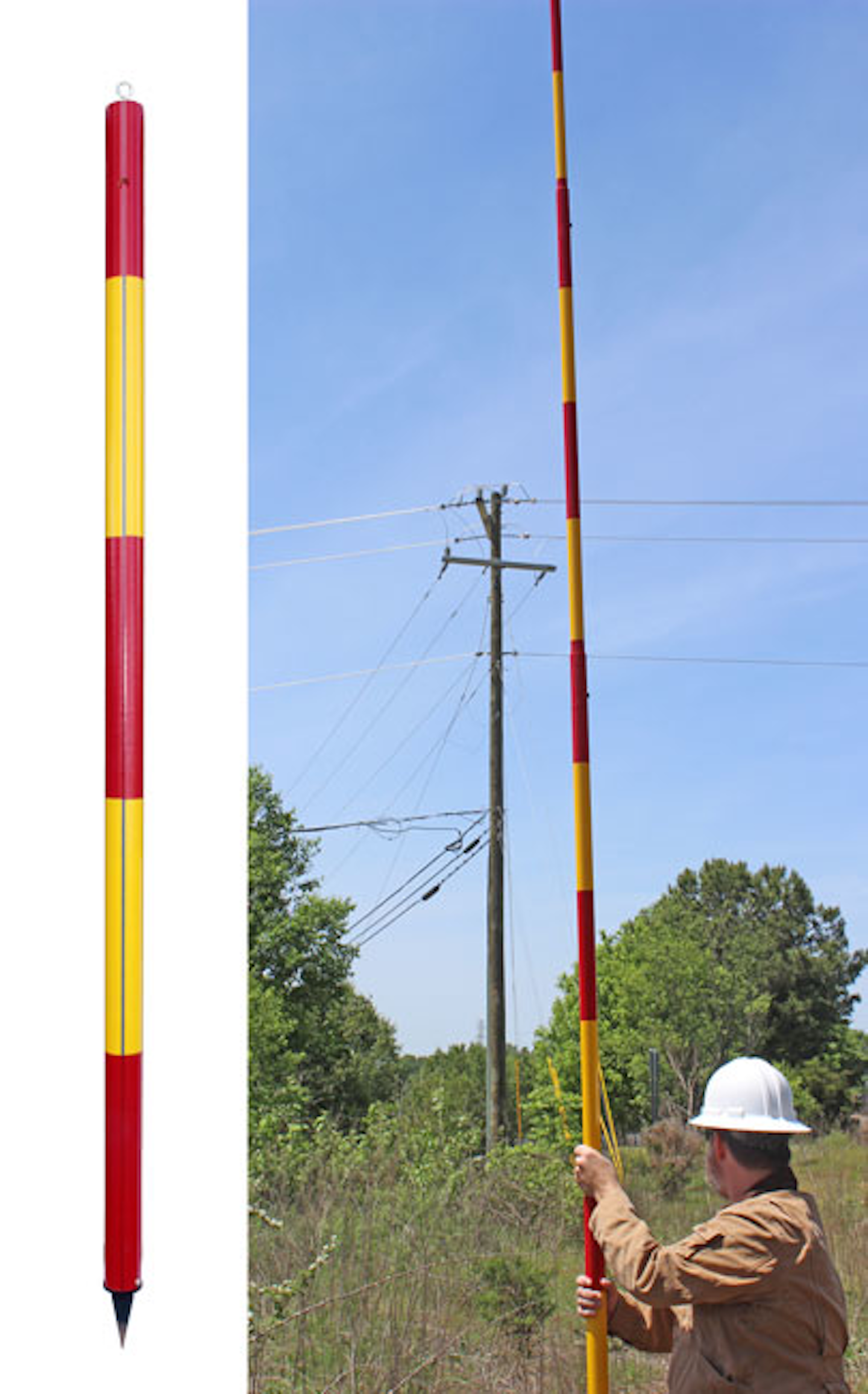 Telescopic Range Poles for electrical distribution market Utility