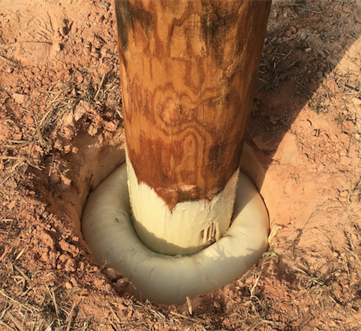 Pole Setting Foam For Setting Straightening Distribution And Transmission Poles Utility Products
