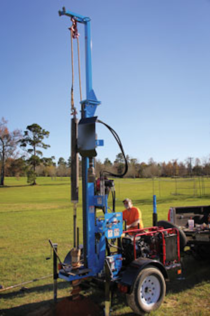 Heavyduty Geotechnical Drill Rig Enables Auger Drilling to 100 Feet Utility Products