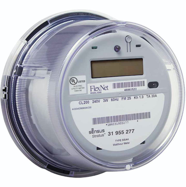 Electromechanical induction type energy meter image
