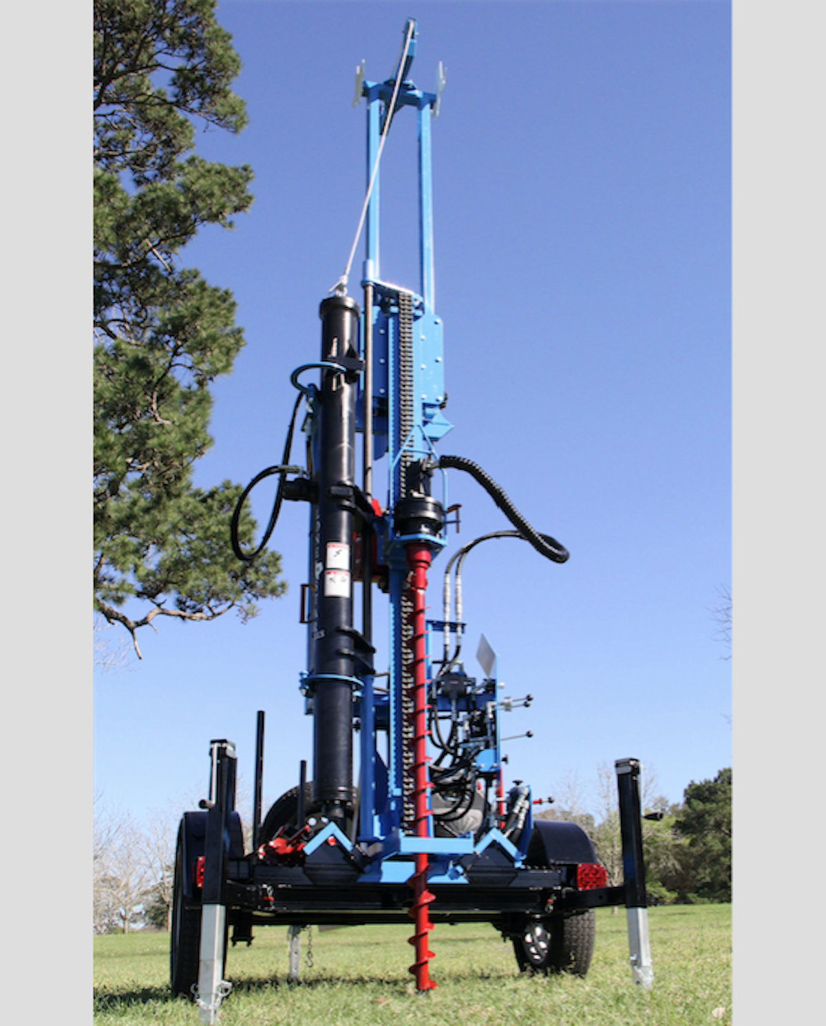 Construction equipment Geotechnical drill offers depth control with