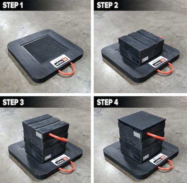 Construction equipment New smaller blocks and pads available for