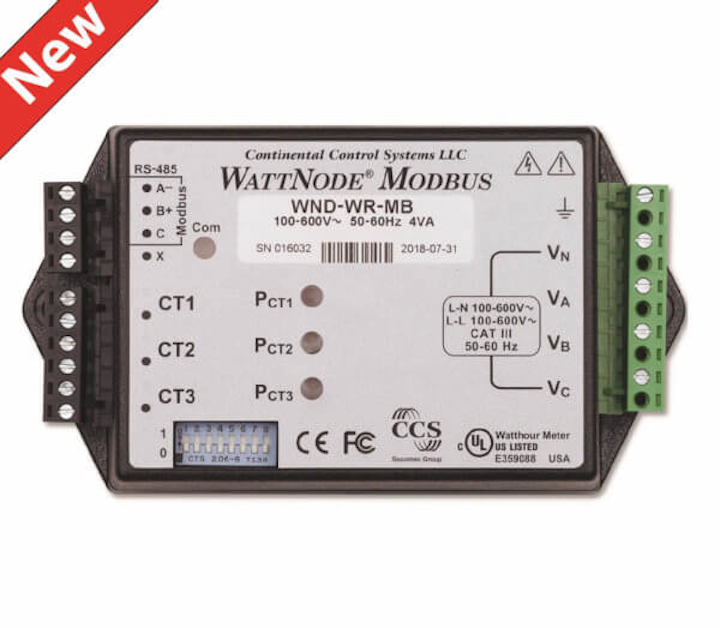Wattnode Wide Range Modbus Power Meter Product Image New Flag 600x523
