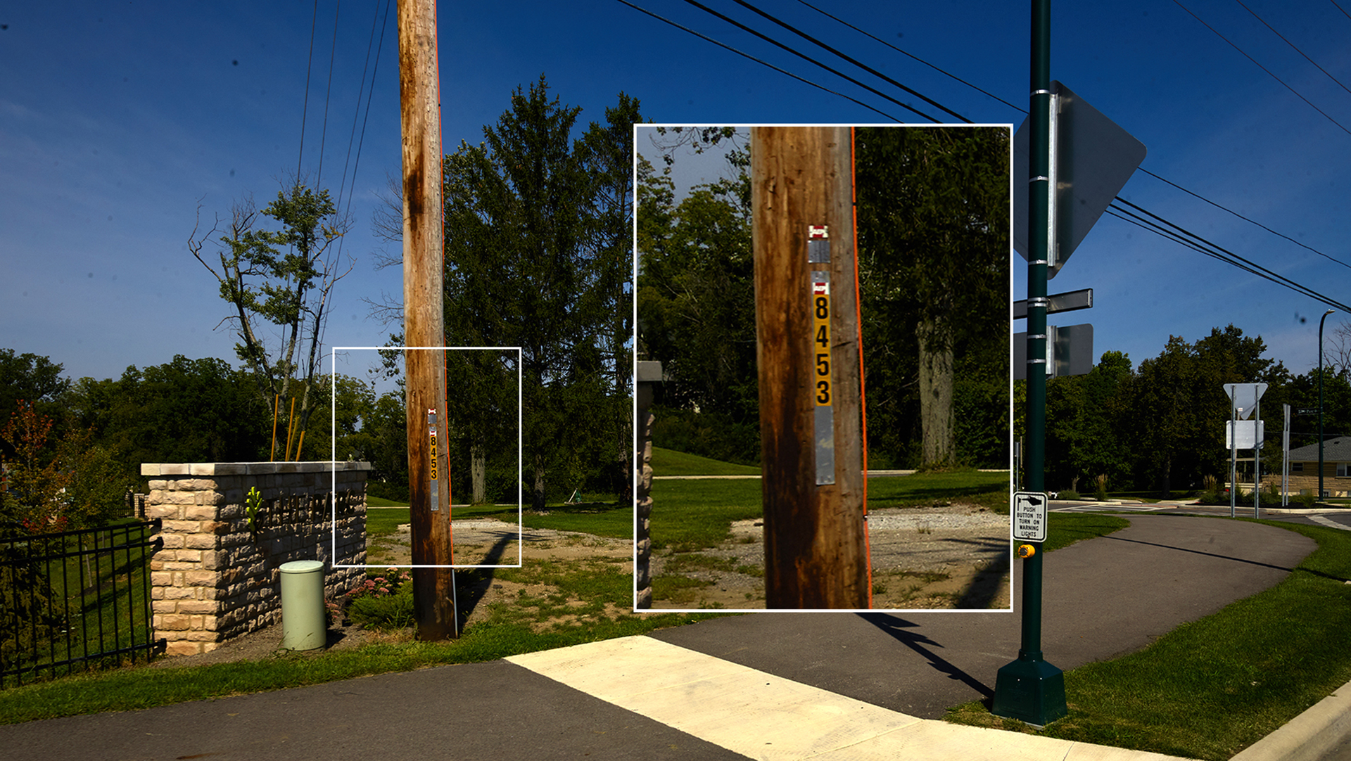 utility pole guy wire installation